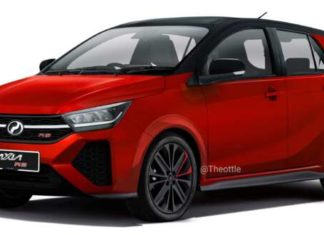 Theophilus Chin kongsi lakaran Axia RS, tampak lebih sporty dan garang