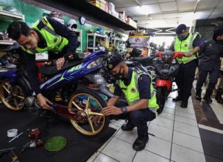 JPJ saman bengkel potong brek untuk tingkat kelajuan