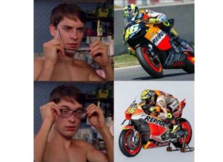 Tiru Abang Long ya! Penampilan Joan Mir mirip Valentino Rossi