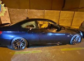 Bapa pecah cermin tingkap dan tayar, elak anak pandu BMW