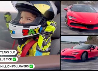 Kanak-kanak berumur tiga tahun, buat donat dengan Ferrari. Anak korang pulak pandai buat apa?