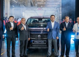 Proton previu X90 di Tanjung Malim, sah guna enjin 1.5 liter turbo mild hibrid
