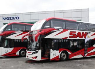 Bas dua tingkat Volvo BR11RLE pertama di Malaysia, malah di Asia!