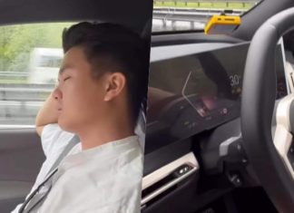 Aktifkan autopilot dan tidur, polis akan saman teman lelaki pempengaruh Gatita Tay