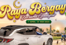 Goodyear Malaysia: Percuma payung bila tukar tayar sempena kempen Aidilfitri