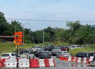 Jalan alternatif Gua Musang-Kuala Lipis sesak 6 km