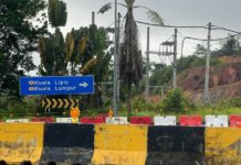 Jalan sesak, 2 laluan di Gua Musang ditutup sepenuhnya malam tadi