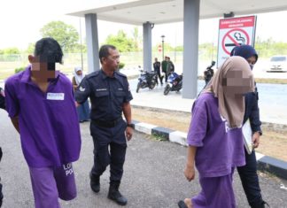 Pasangan remaja wheelie: Suami reman 3-hari, isteri bebas