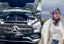 Mercedes GLC rosak lepas isi minyak, isteri Haqiem Rusli saman stesen minyak