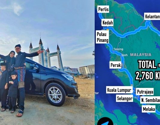 Roadtrip raya 2,760km, pemilik Perodua Bezza berhabis RM430 minyak & tol
