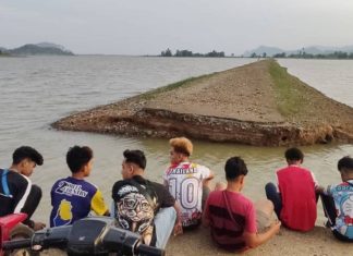 Jalan lama ‘timbul’ selepas 30 tahun tenggelam di Padang Besar