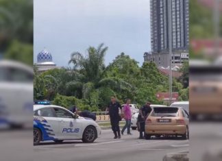Rempuh 5 kenderaan, pasangan kekasih cuba lolos unit MPV dicekup