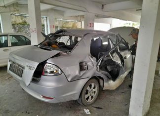Proton Saga remuk teruk, tong gas LPG meletup