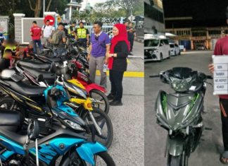 Empat remaja rempit ditahan, motor disita