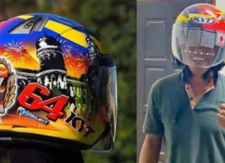 “Cakap dengan mak harga RM100 lebih,” bapa kantoi beli helmet baru KYT Merdeka