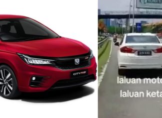 Honda City guna lorong motor, polis minta perakam tampil ke balai polis