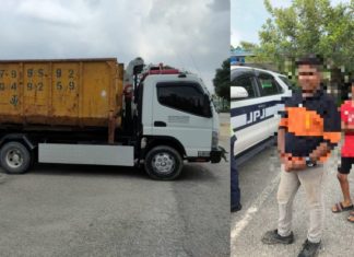 JPJ tahan remaja 13 tahun pandu lori sampah