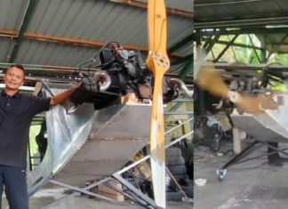 Pemilik bengkel dari Maran bina pesawat ringan
