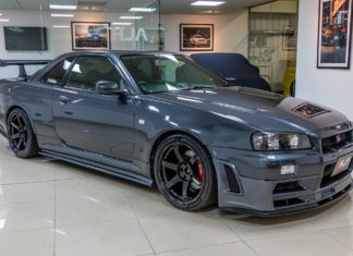 Nissan Skyline R34 GT-R talaan Shell Engineering, hantaran kuasa 634PS