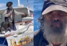 Tiga bulan hanyut di lautan pasifik bersama anjing, Tim ditemui anak kapal pukat tuna