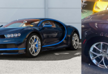 Pandu Bugatti Chiron dengan rim tanpa tayar, pemilik bayar kos baik pulih RM91k