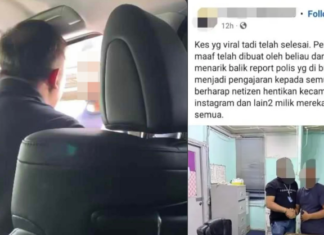 Dua individu gaduh gara-gara pintu kereta calar sudah berdamai