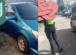 Tunggu 3-jam, pemilik tak keluar walau dah hon dan jerit alih kereta