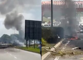 Pesawat terhempas di Elmina, Shah Alam, 3 dikhuatiri maut