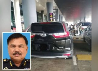 Guna Honda CRV isteri buat kerja ‘ulat’ di KLIA 2