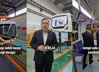 Set pertama Aerotrain dari China tiba di Malaysia tahun depan