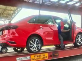 #Spyshot : Menjelang pelancaran November, Proton S70 warna merah dikesan atas treler