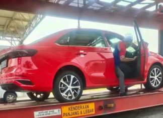 #Spyshot : Menjelang pelancaran November, Proton S70 warna merah dikesan atas treler