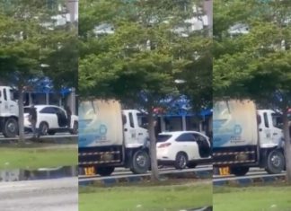Polis tahan lelaki pukul pemandu lori sampah