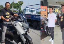 Zizan beri kejutan, hadiah abang Yamaha XMax 250