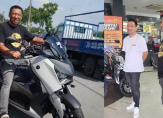 Zizan beri kejutan, hadiah abang Yamaha XMax 250