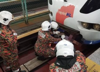 Pemuda maut terjatuh di landasan LRT