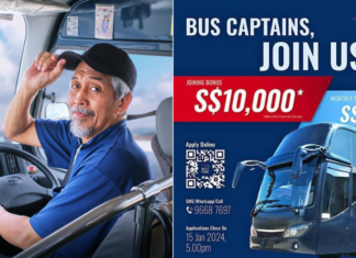 Syarikat bas Singapura tawar kerja pemandu, gaji RM17k