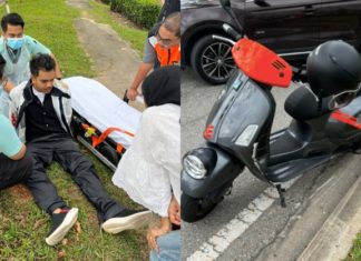 Alif Satar kemalangan motosikal