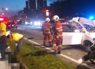 Dua maut tercampak dalam longkang