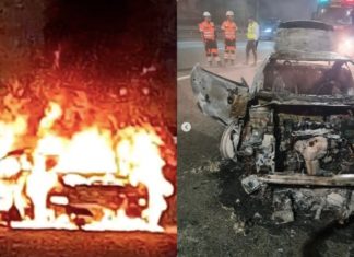 Baru lepas ‘overhaul’, Peugeot RCZ Roy Azman hangus terbakar
