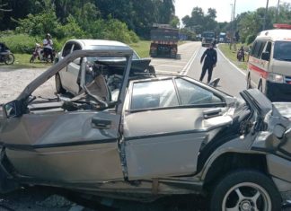 Lelaki maut kemalangan tiga kenderaan