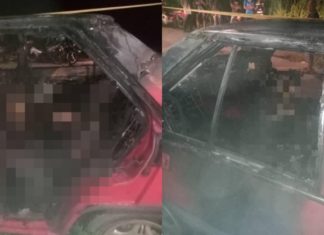 Lelaki ditemukan rentung dalam kereta