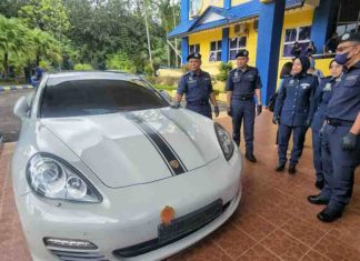 Seludup Porsche Panamera, pemilik selimut kereta dengan kain takut dirampas