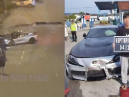 Pemuda ditahan buat ‘drift’ hingga terbabas