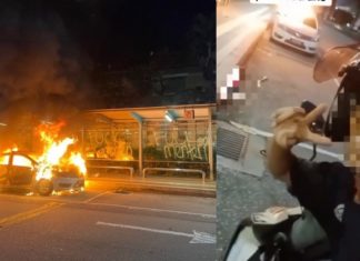 Bakar kereta polis demi konten TikTok