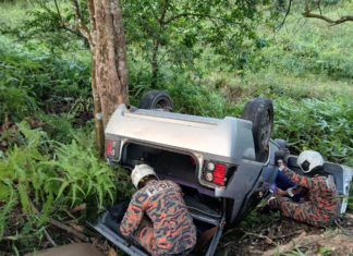 Proton Iswara terjunam gaung, pesara tentera ditemui maut selepas 20 jam