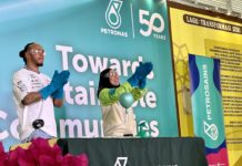 Lewis Hamilton buat kejutan muncul di SMK Seri Keramat