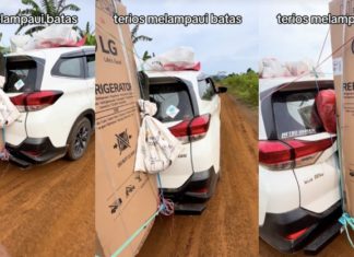 Gelagat warga Konoha pulang kampung, angkut peti ais guna Daihatsu Terios