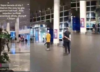 Lelaki lepaskan tembakkan kepada isteri di KLIA 1