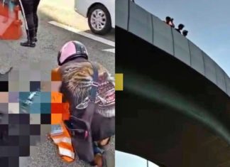 Bertarung nyawa lebih 5-jam, penunggang motosikal jatuh jejambat meninggal dunia